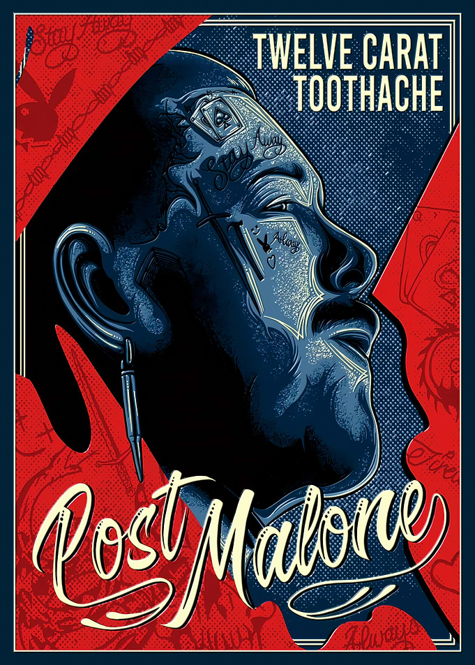 Post Malone Twelve Carat Toothache Poster