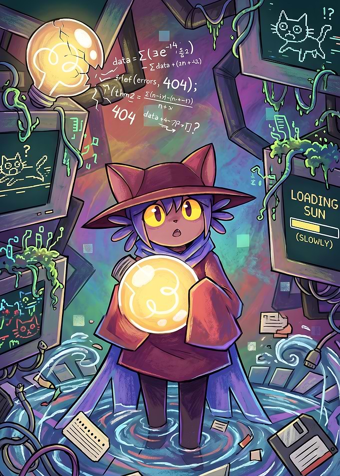 Niko Holding a Light Bulb