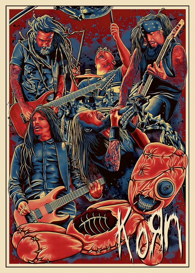 Korn Band Poster with Doll
