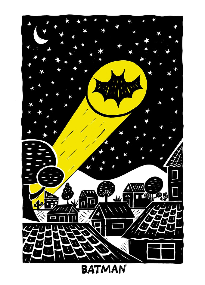 Bat-Signal Illuminates the Night