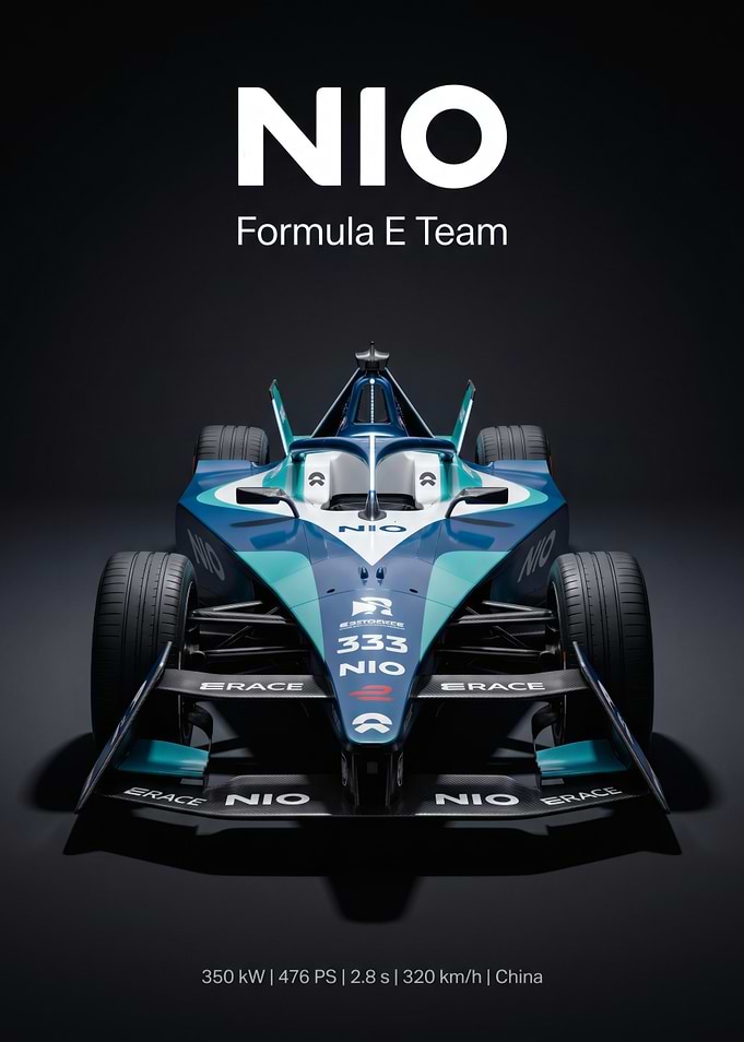 NIO Formula E Team Race Car