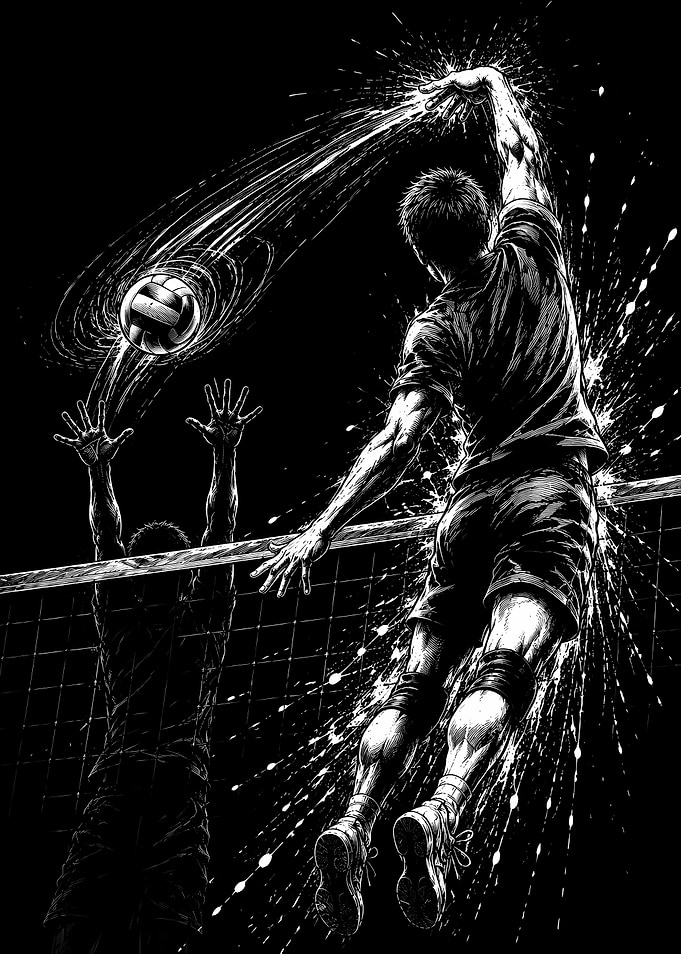Roll Shot – Volleyball Topspin Attack