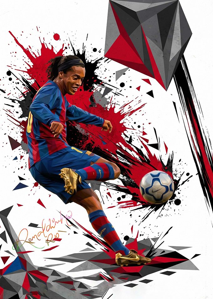 Ronaldinho Soccer Art