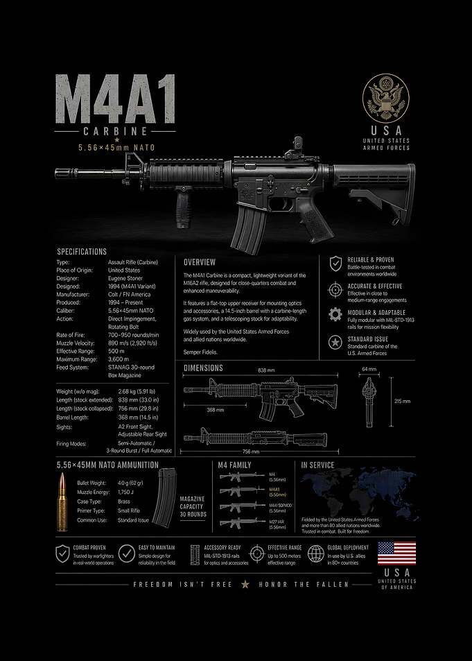 M4A1 Carbine Specifications