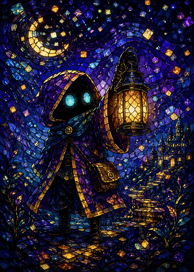 Mysterious Wizard with Lantern