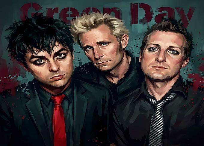 Green Day Band Portrait