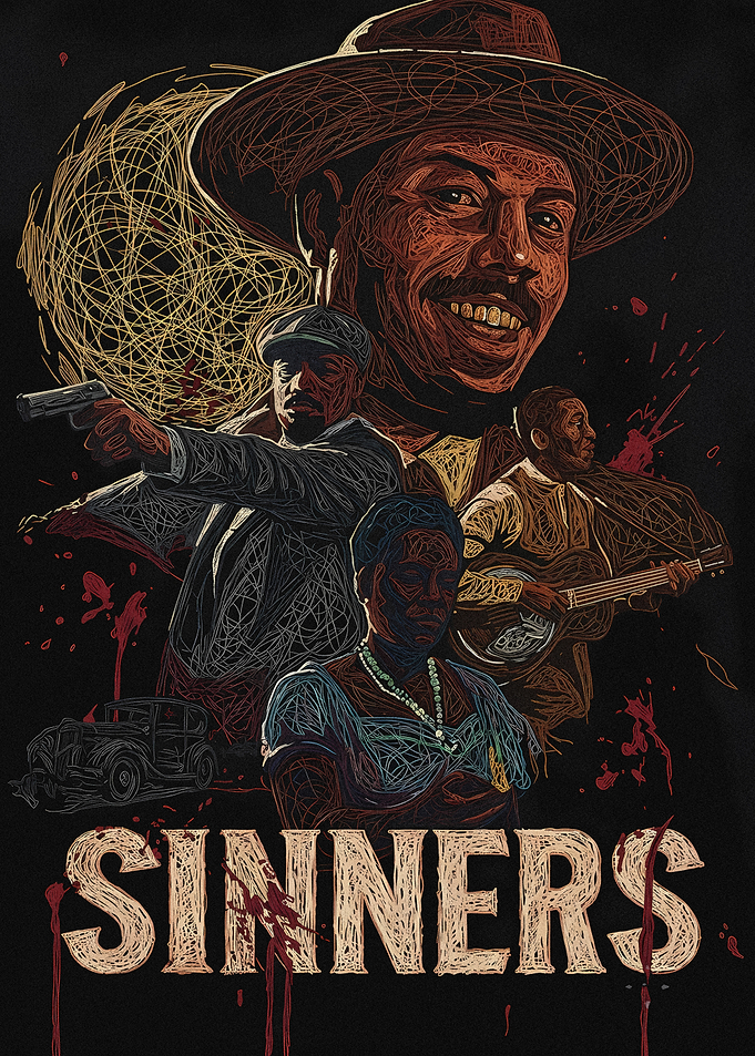 Sinners Movie Poster Art