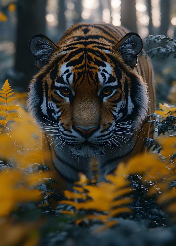Tiger in a Forest