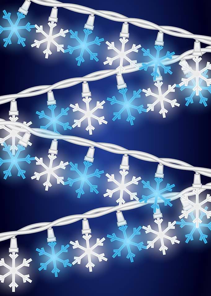 Snowflake String Lights