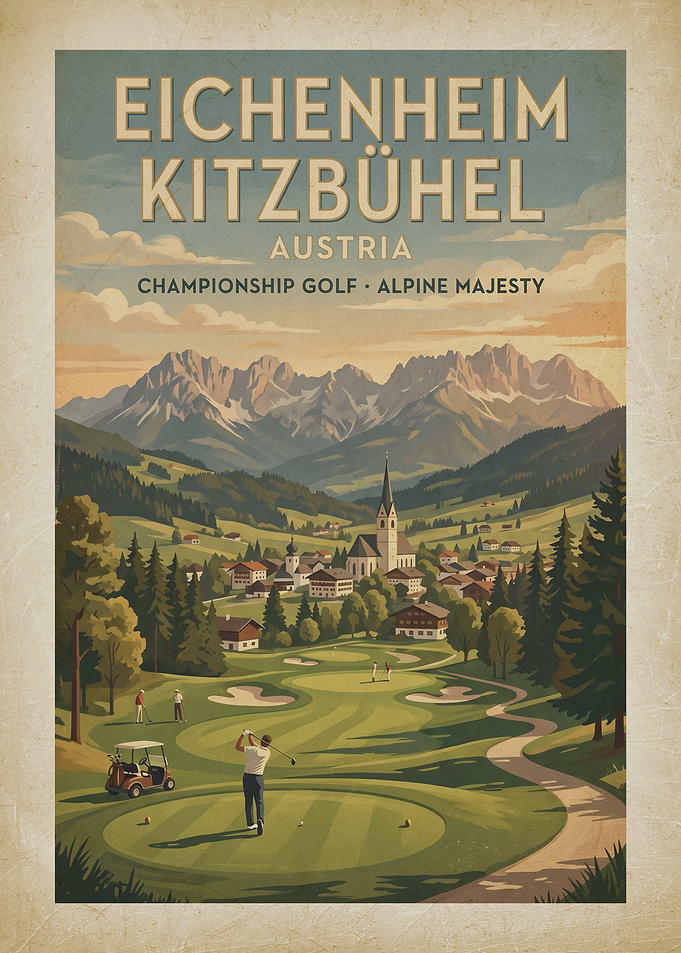 Eichenheim Kitzbühel Golf Poster