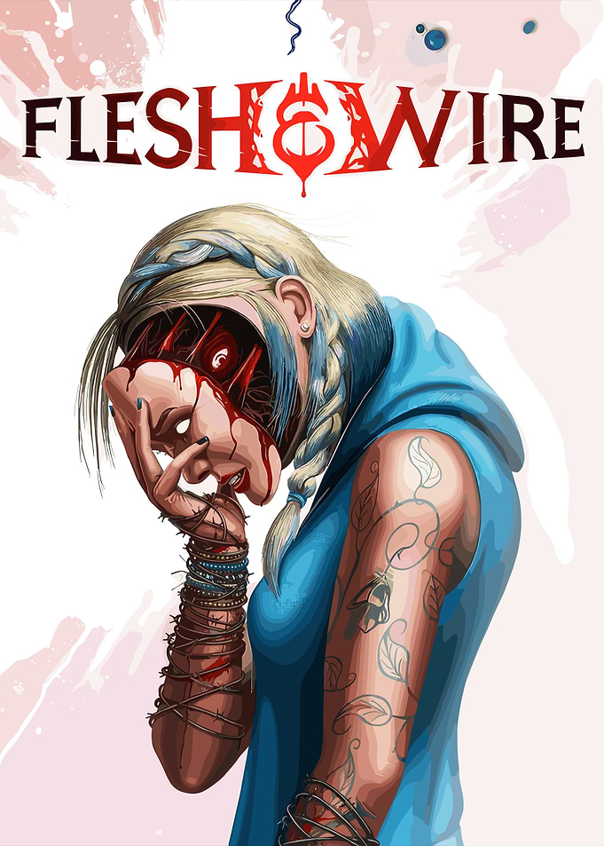 Flesh and Wire Horror Art
