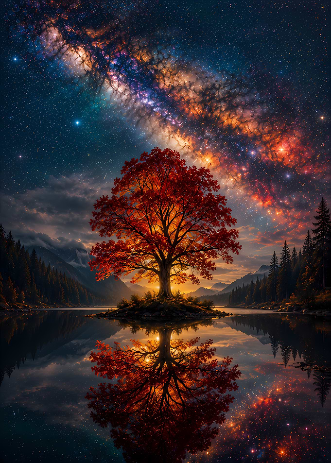 Tree of Life Under the Milky Way