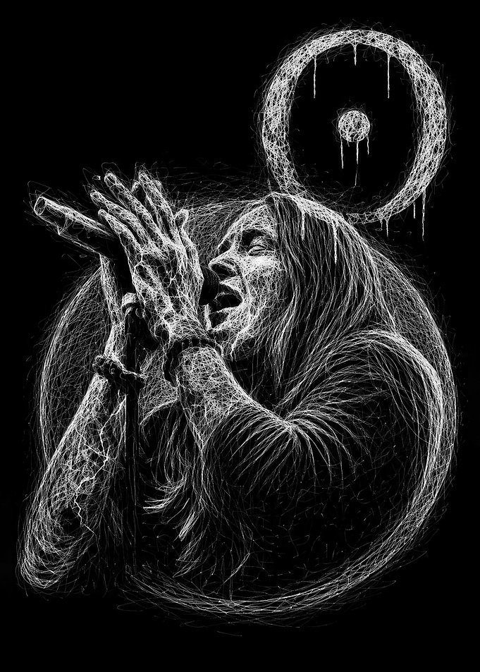 Singer Performing with Microphone
