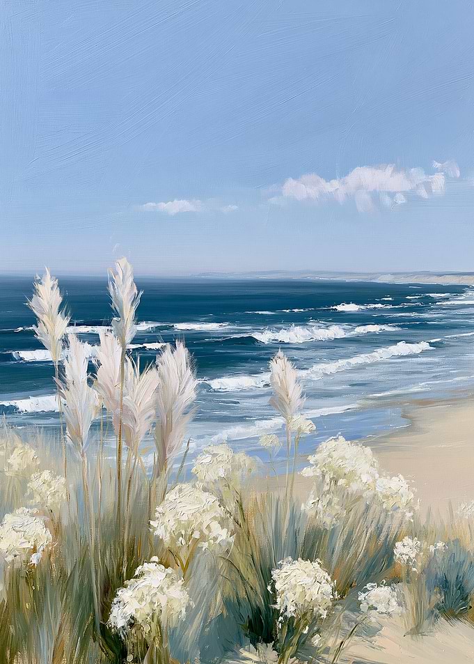 Coastal Dune Landscape Painting