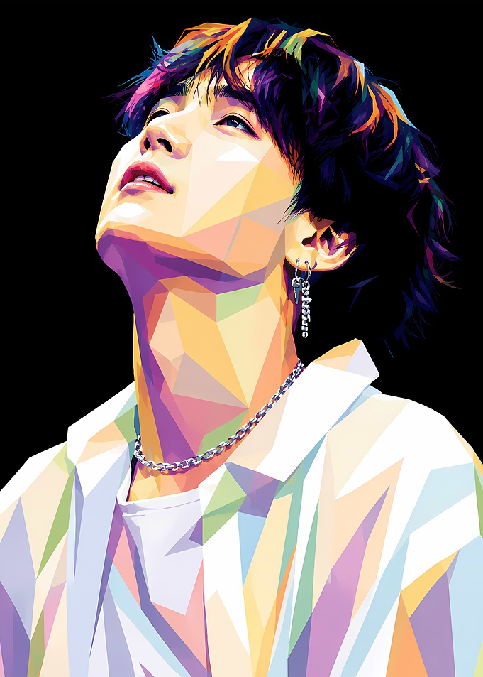 Suga BTS Pop Art Portrait of a Musician