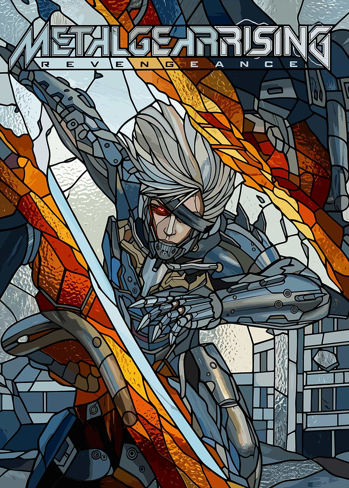 Raiden Metal Gear Rising Stained Glass