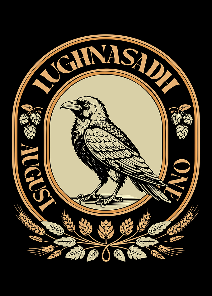 Raven and Wheat Emblem