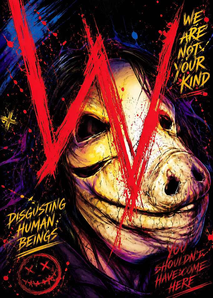 Pig Mask Horror Character