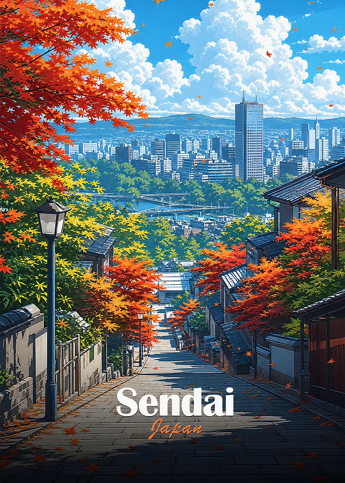Sendai, Japan in Autumn