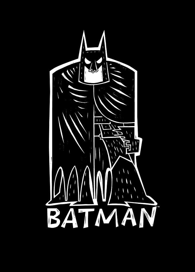 The Dark Knight's Woodcut Vigil