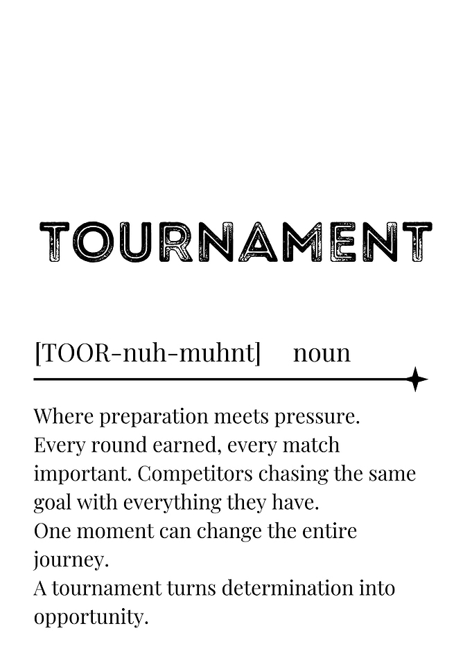 Tournament Definition