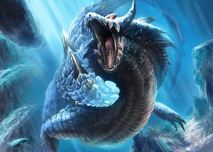Fierce Blue Sea Dragon