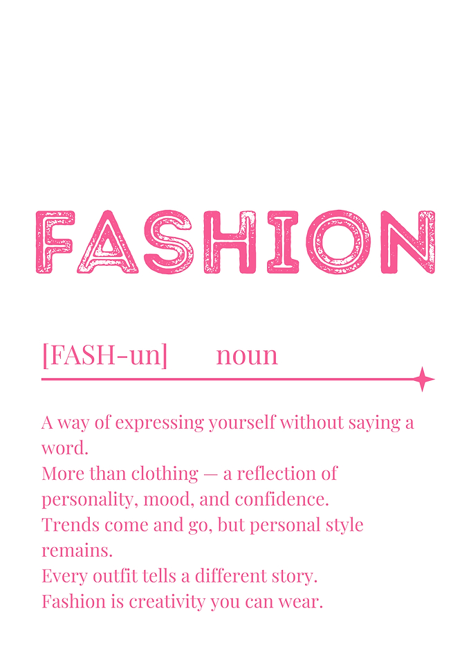 Fashion Definition Poster