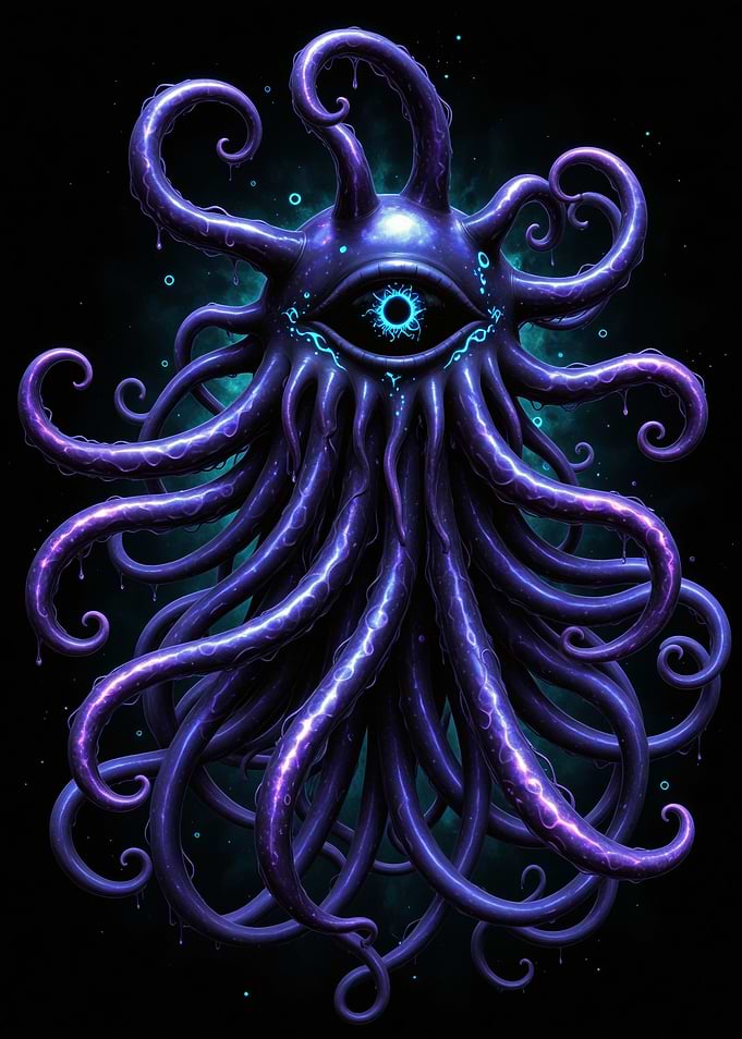 Cosmic Tentacle Monster with Eye