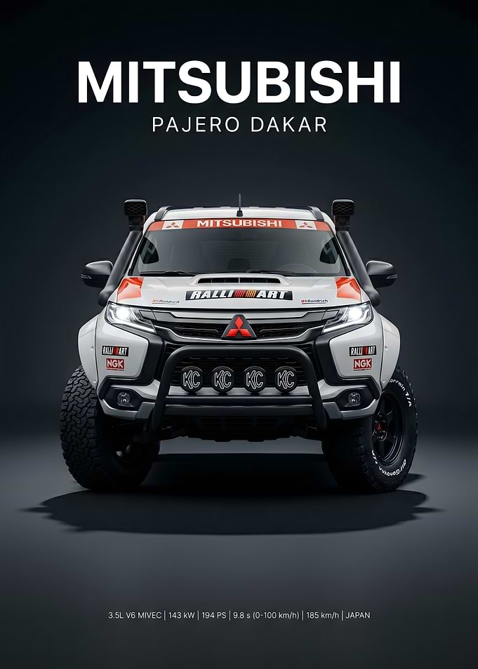 Mitsubishi Pajero Dakar Rally Car