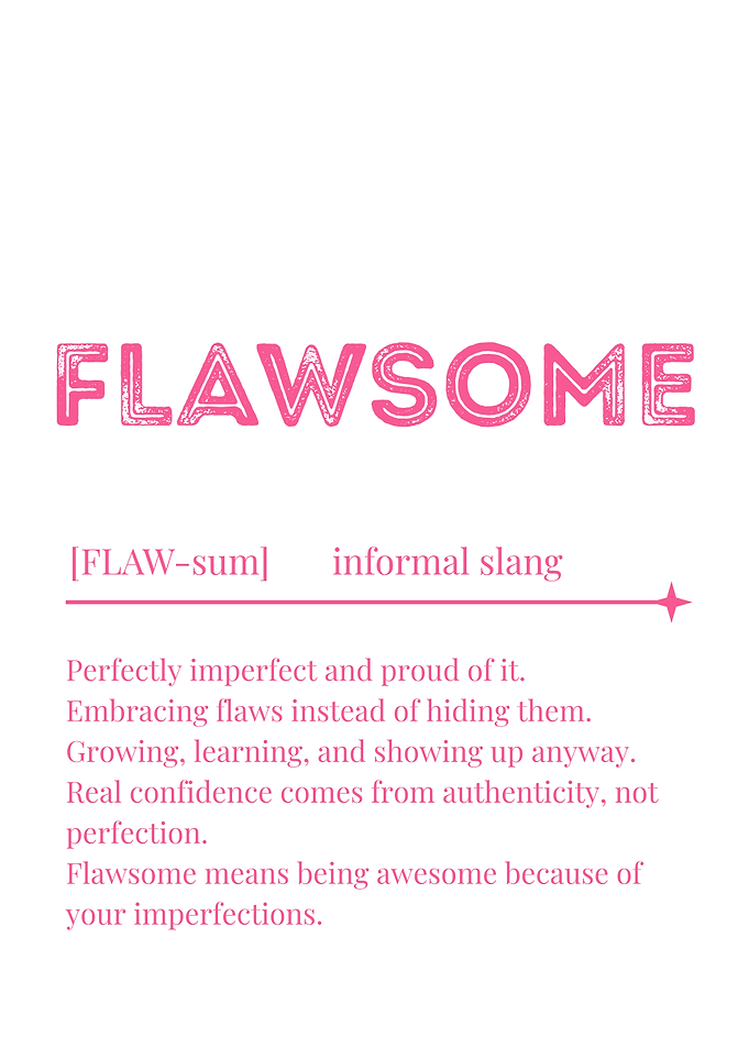 Flawsome definition text art