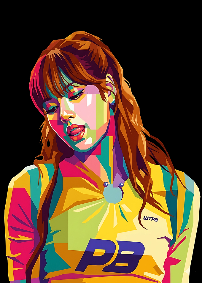Pop Art Portrait of Lisa