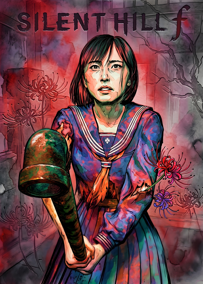 Silent Hill f Japanese Schoolgirl with Weapon