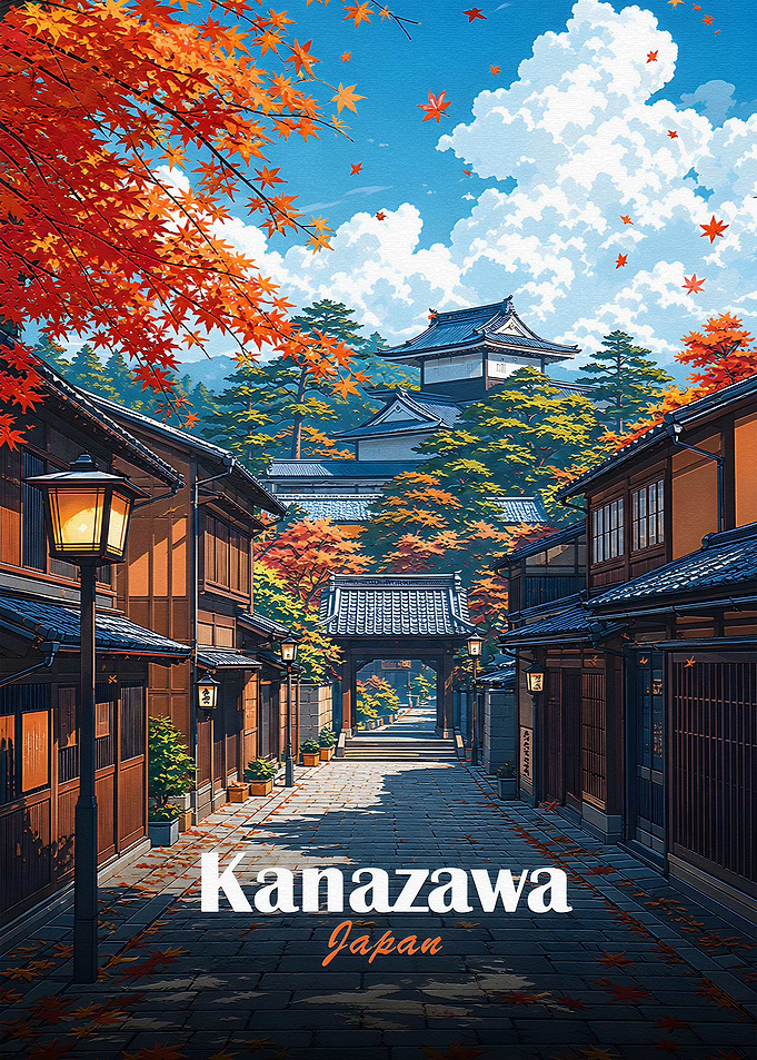 Kanazawa Japan Autumn Scene