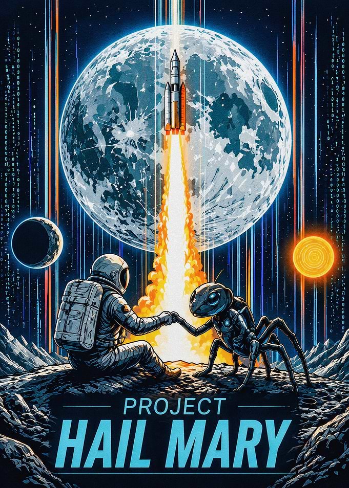 Project Hail Mary Astronaut and Alien