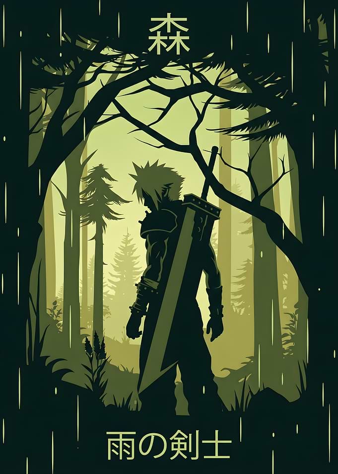 Cloud Strife in a Rainy Forest