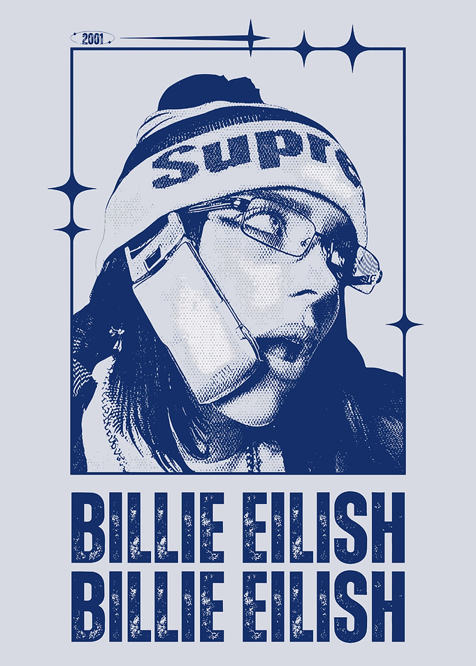Billie Eilish Portrait with Phone
