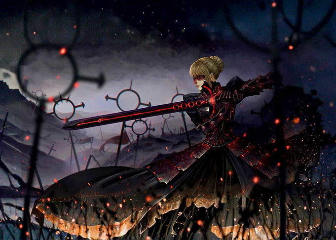 Dark Saber Warrior in Battle