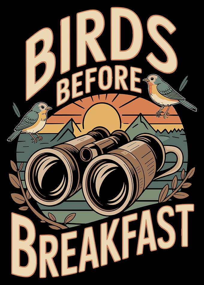 Birds Before Breakfast Binoculars Sunset