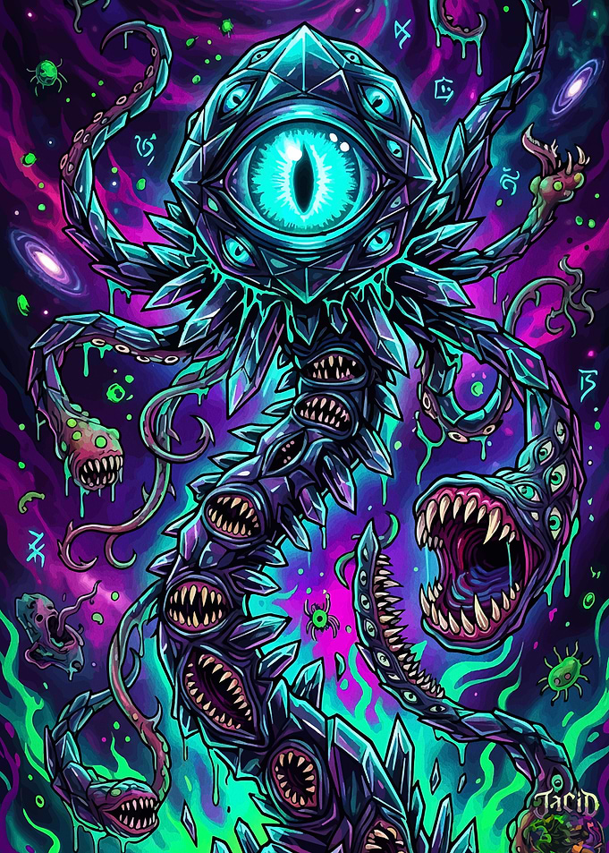 Cosmic Eldritch Horror with Many Eyes