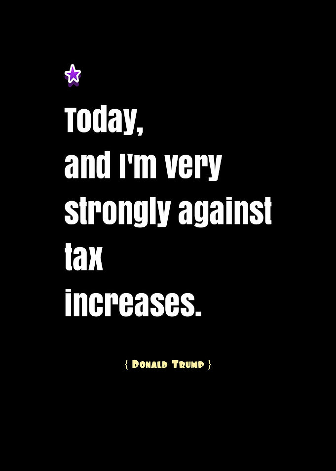 Donald Trump Tax Quote