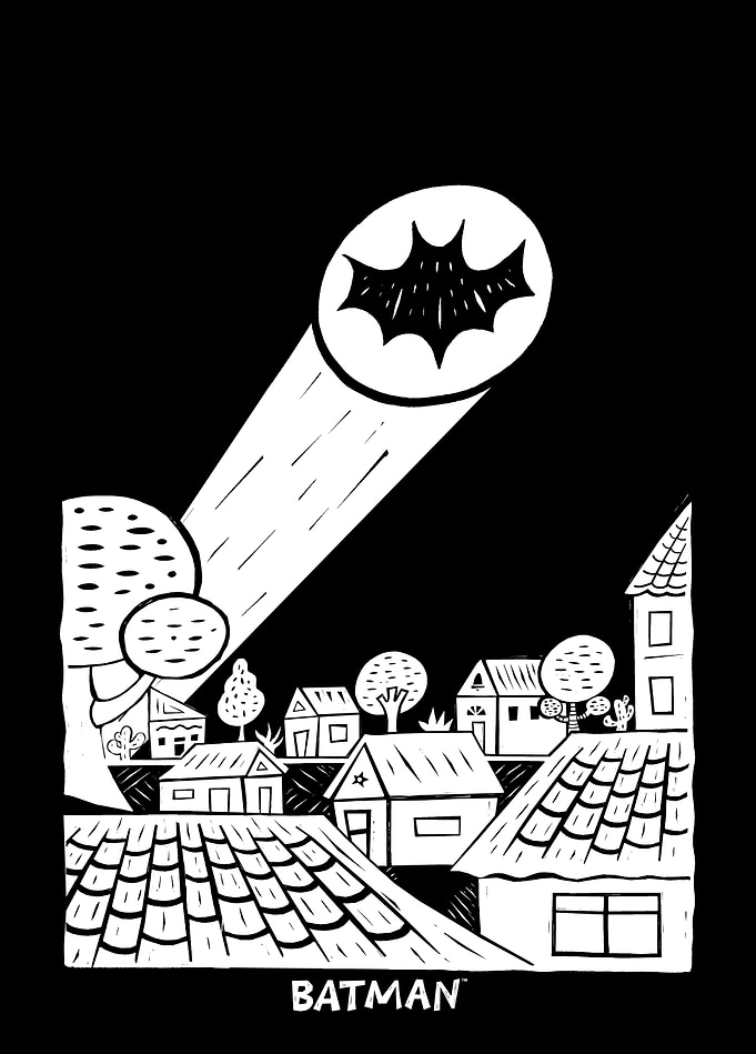 The Night Glow of the Bat-Signal
