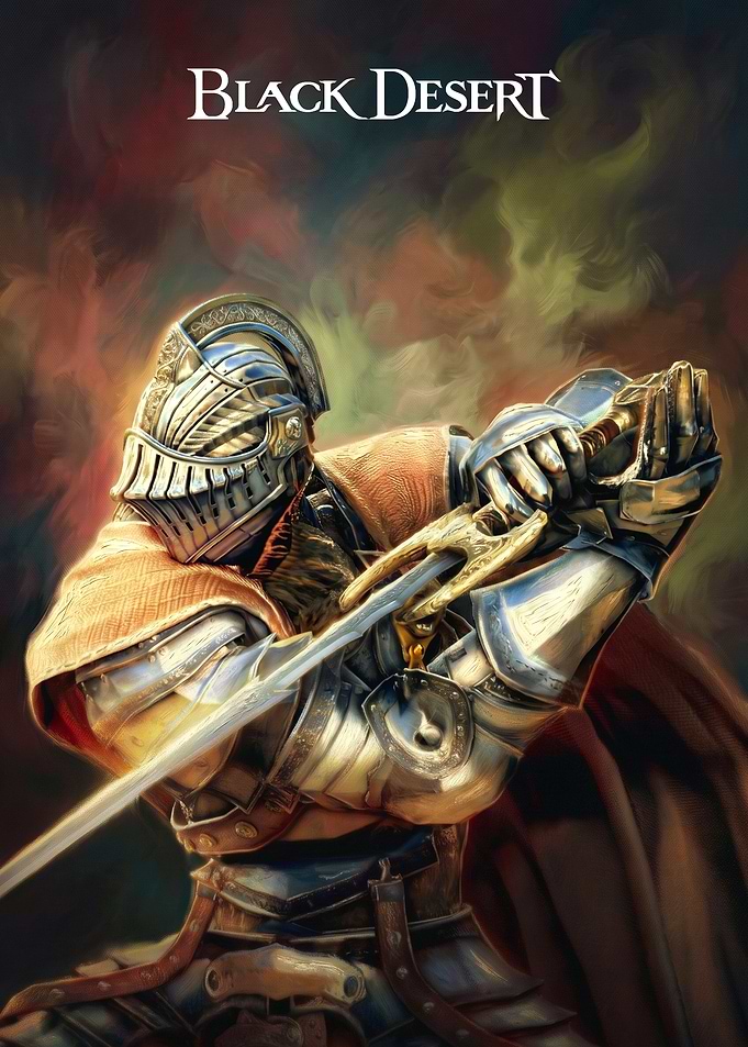 Black Desert Knight Artwork