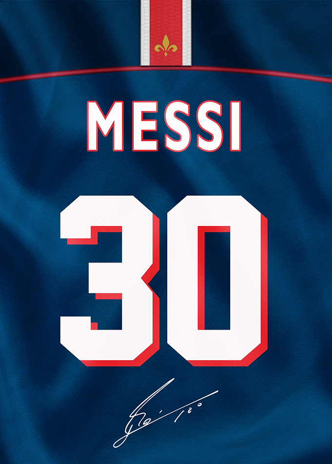 Messi 30 Jersey with Signature