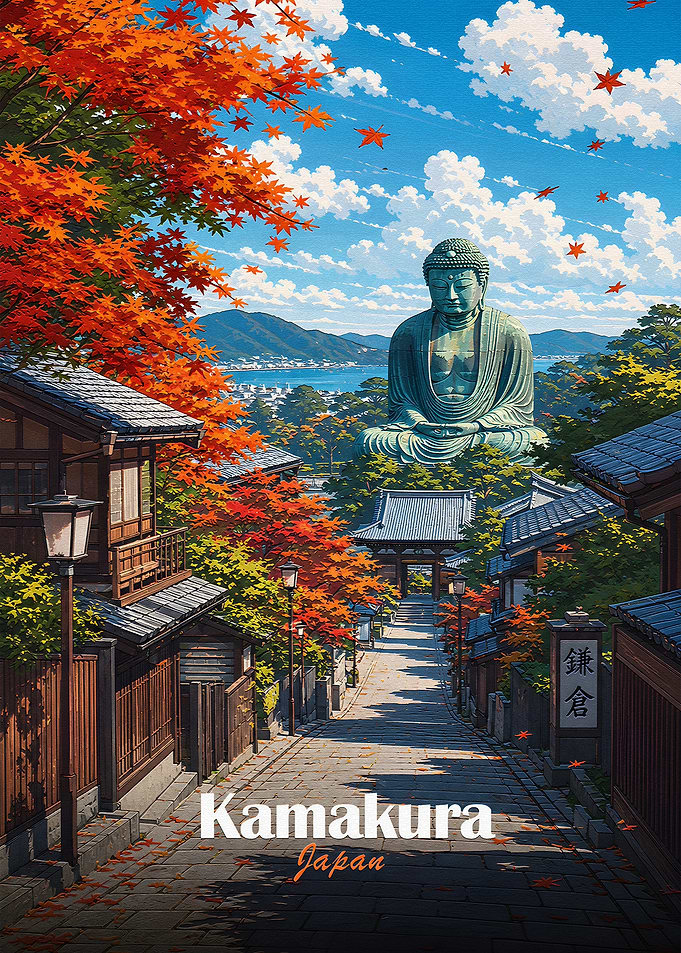 Kamakura Great Buddha in Autumn