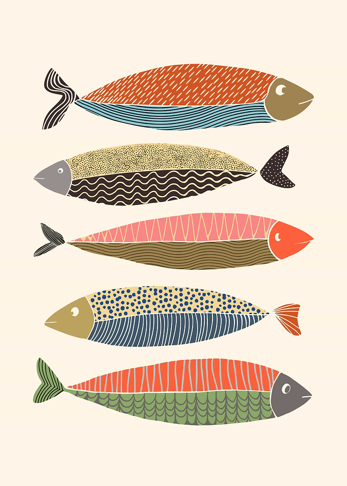 Stylized Fish Illustration