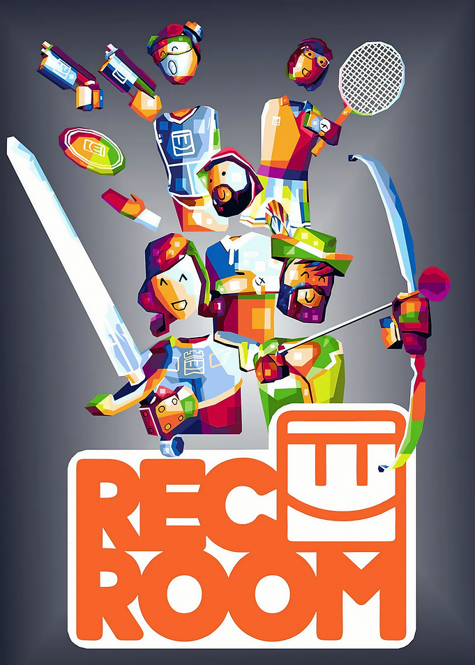 Rec Room Pop Art Characters and Logo