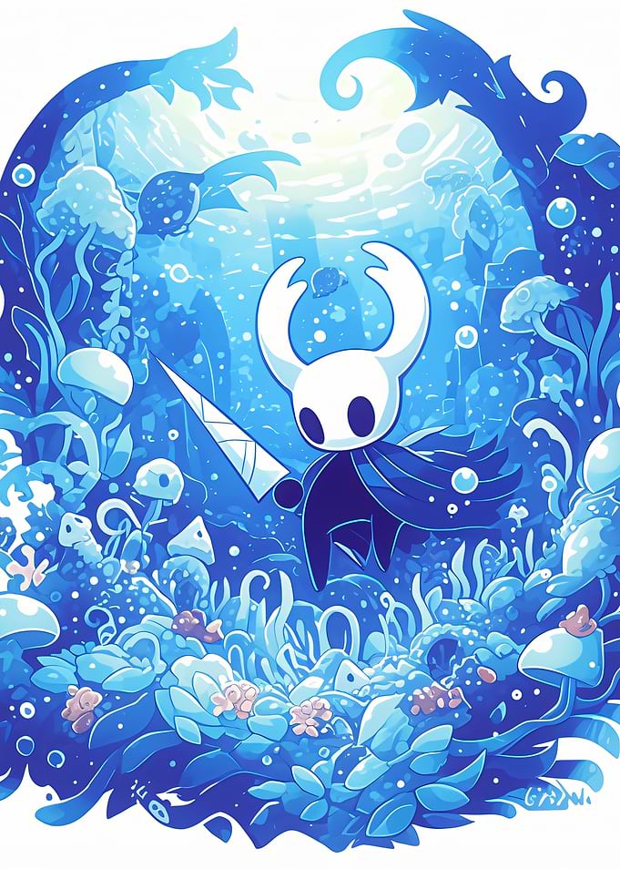 Hollow Knight Underwater Scene