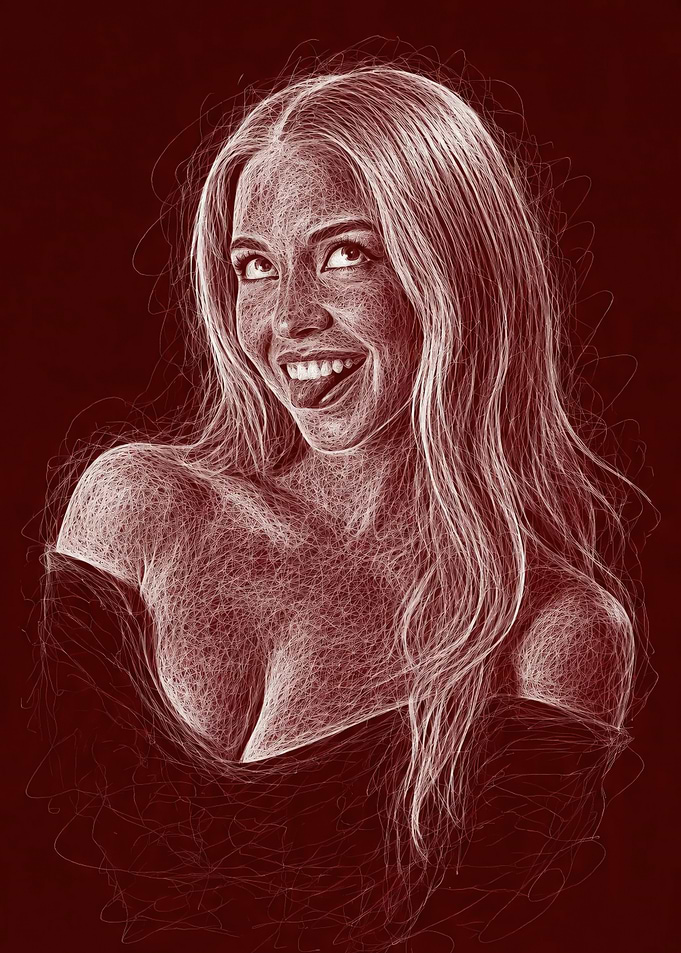 Woman with Tongue Out