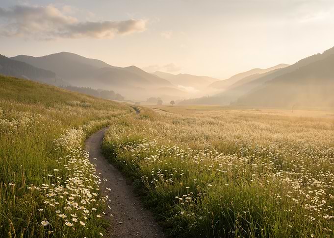 Misty Mountain Meadow Path
