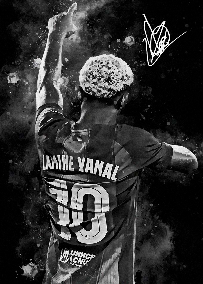 Yamal Soccer Player Art